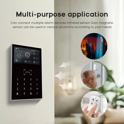 PGST WiFi 2G GSM Home Alarm System Tuya Security Protection Alarm Security System Kit Smart Life Automation Motion Door Sensor - Home Smart Direct