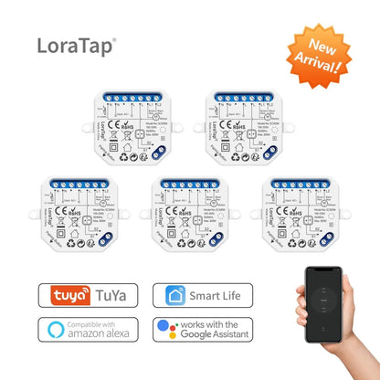 Tuya Smart Life WiFi Blind Curtain Switch Module for Rolling Shutter Google Home Alexa Voice Control App Timer DIY LoraTap - Home Smart Direct