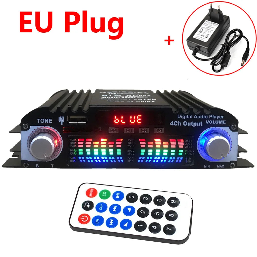 HiFi Audio Amplifier with Bluetooth Karaoke Player - Home Smart Direct