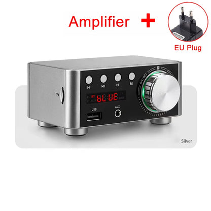 Mini HiFi Bluetooth Power Amplifier with USB AUX Input - Home Smart Direct