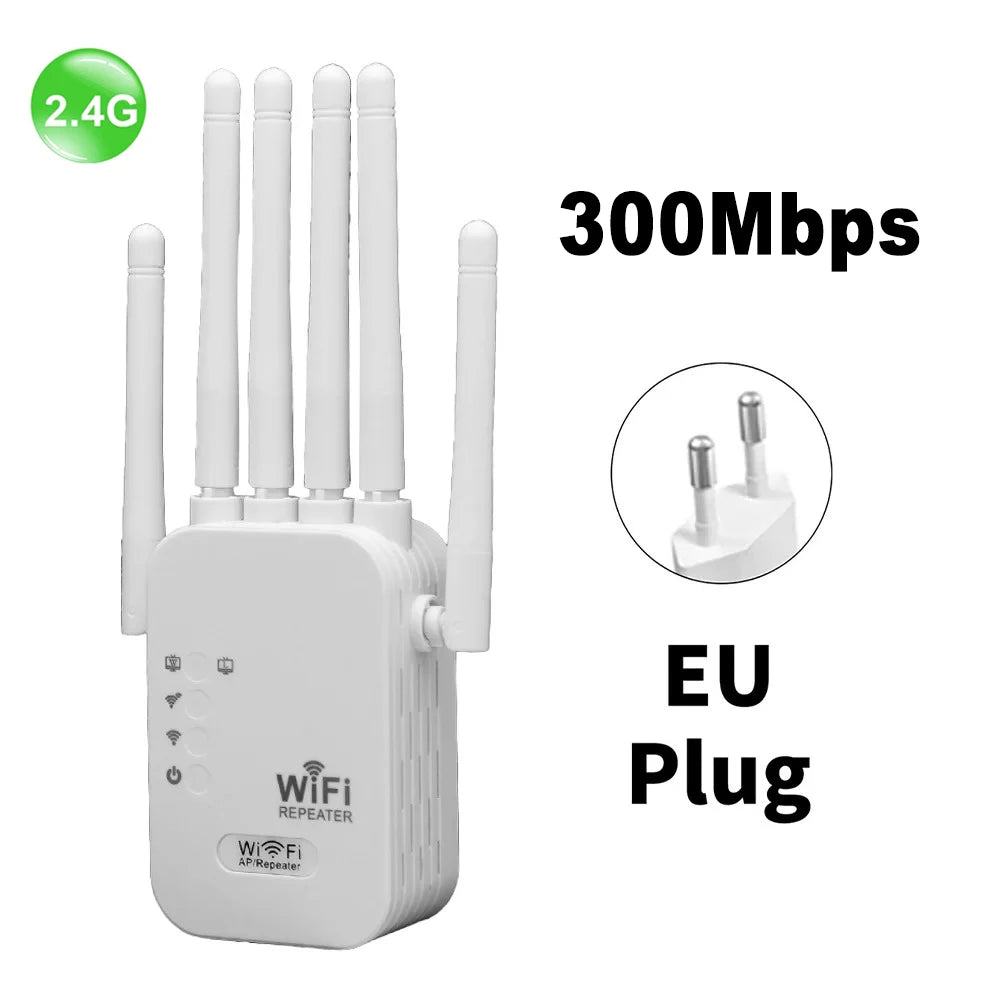 1200Mbps Dual Band WiFi Repeater Wireless Signal Extender Network Amplifier