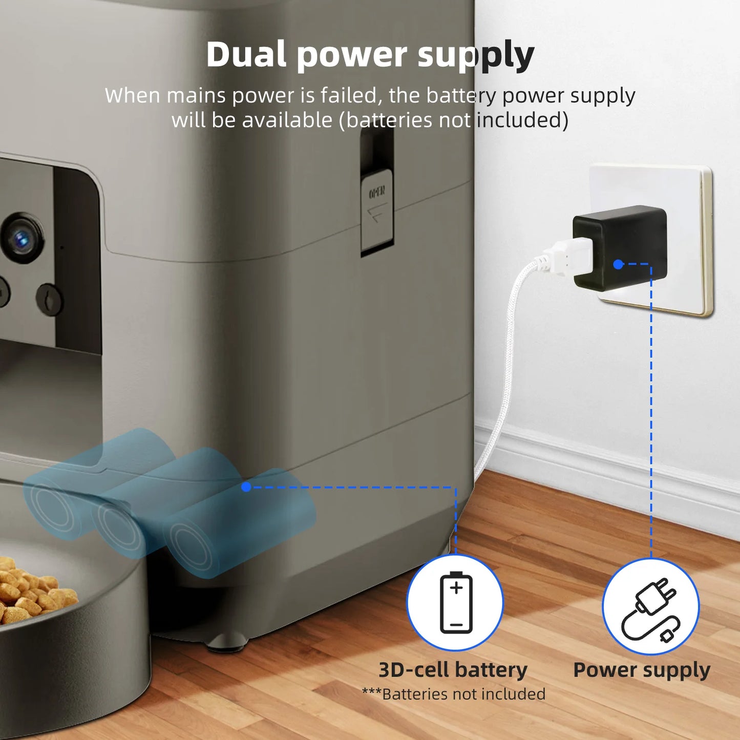 Automatic Cat Feeder with Camera and Night Vision