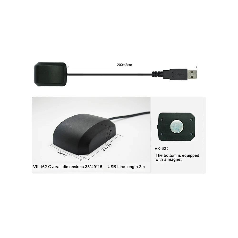USB GPS Receiver with Built In Antenna