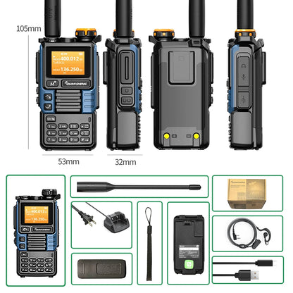 Upgraded Air Band Radio with Dual Band and Type C Charging