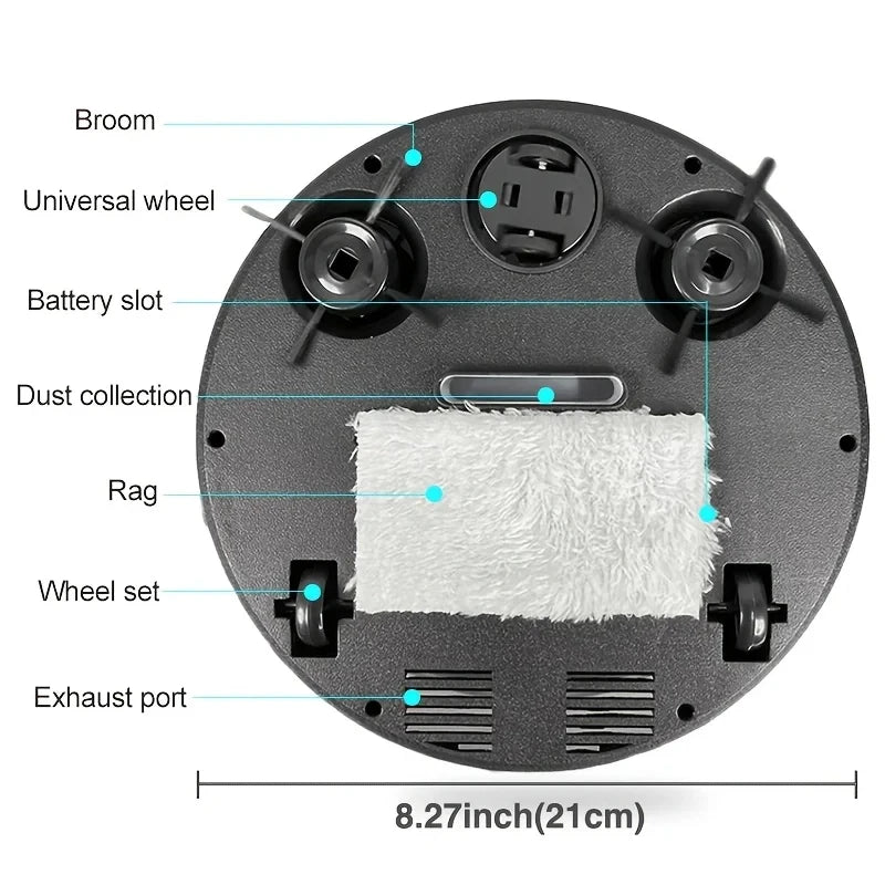 Smart 3 in 1 Robot Vacuum with Automatic Floor Cleaning
