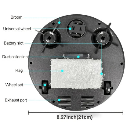 Smart 3 in 1 Robot Vacuum with Automatic Floor Cleaning