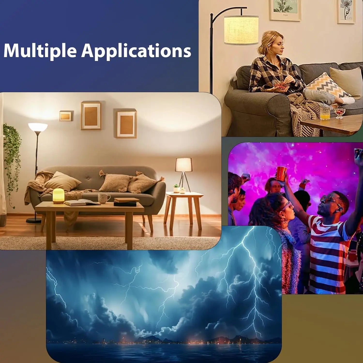 Rechargeable Emergency LED Bulb with Remote and RGB Colors - Home Smart Direct