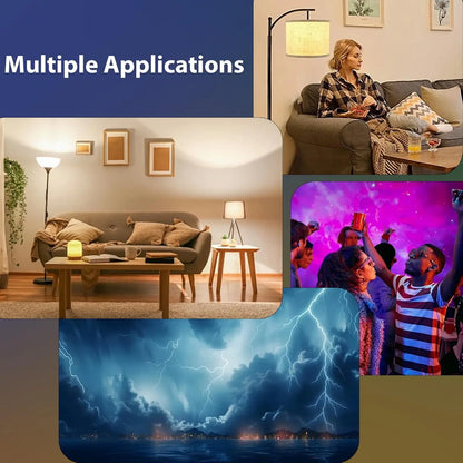 Rechargeable Emergency LED Bulb with Remote and RGB Colors - Home Smart Direct