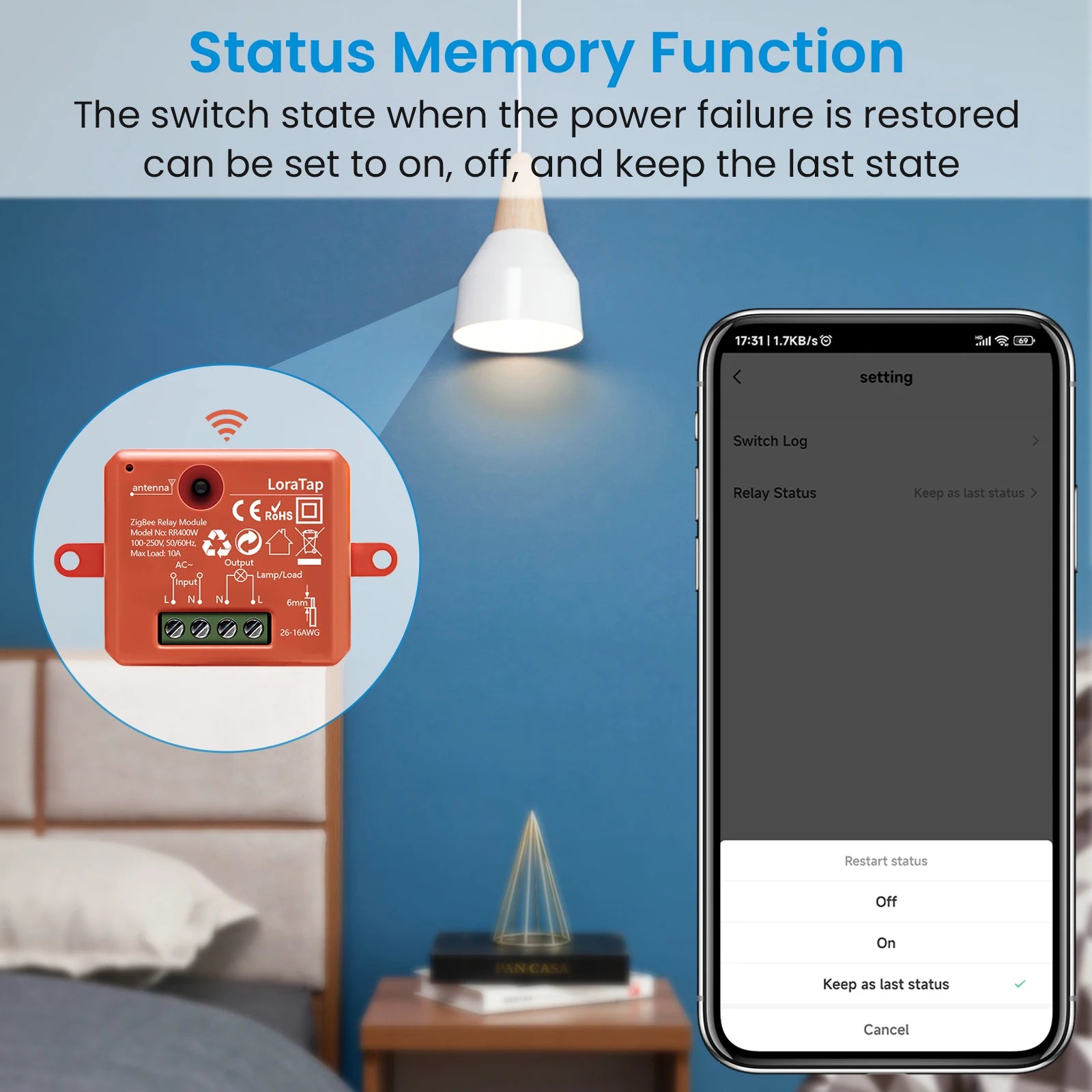 LoraTap Tuya ZigBee 3.0 Smart Life Socket Module Wireless Remote Control, Work with Echo Alexa Google Home Voice Assistant DIY - Home Smart Direct