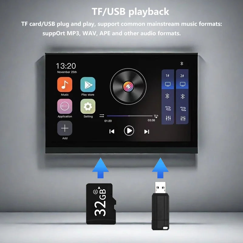 Smart Home Touch Screen Music Player Wall Amplifier - Home Smart Direct