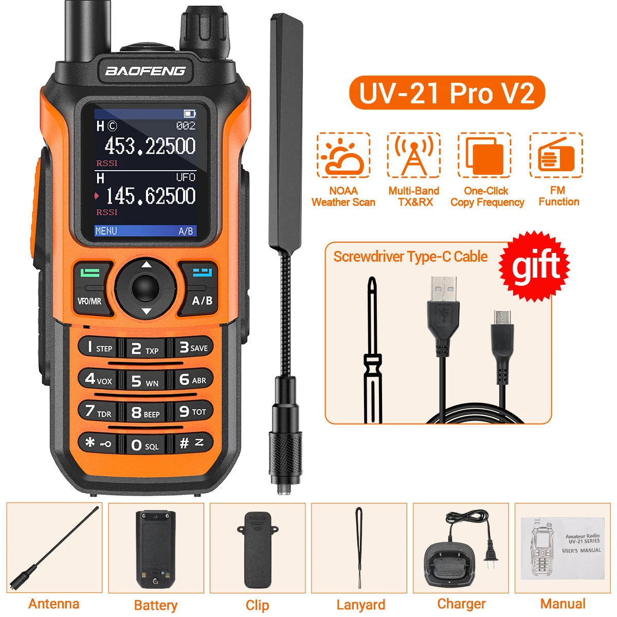Long Range Waterproof Walkie Talkie with Multi Band Support