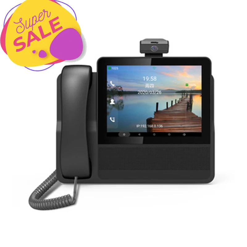 Video Conference IP Phone with WiFi and Large Display