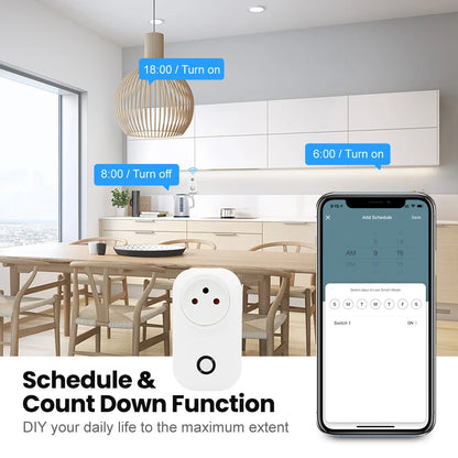 WiFi Smart Plug with Power Monitoring and App Control