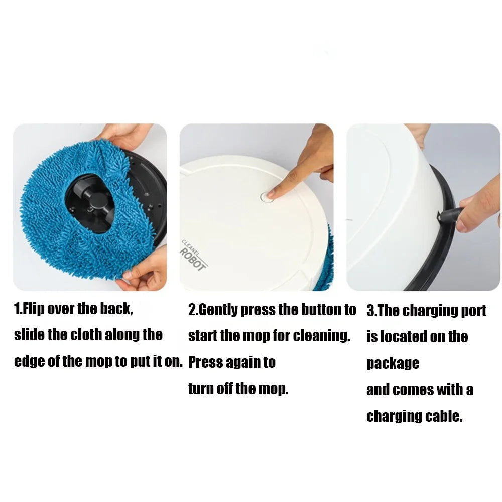 Intelligent Sweeping Robot Wet and Dry Mop Cleaner