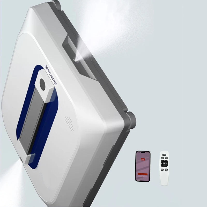 Window Cleaning Robot with Spray and App Voice Control