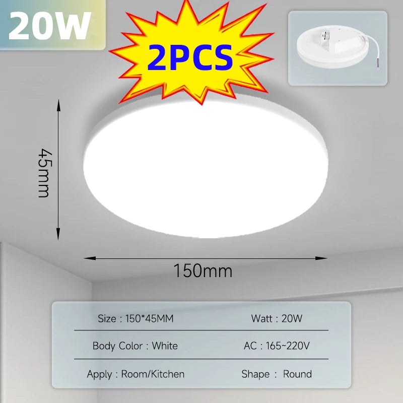 Modern LED Ceiling Light Fixture for Living Room and Bedroom - Home Smart Direct