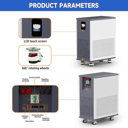 Large Capacity LiFePO4 Solar Storage Battery with Smart BMS