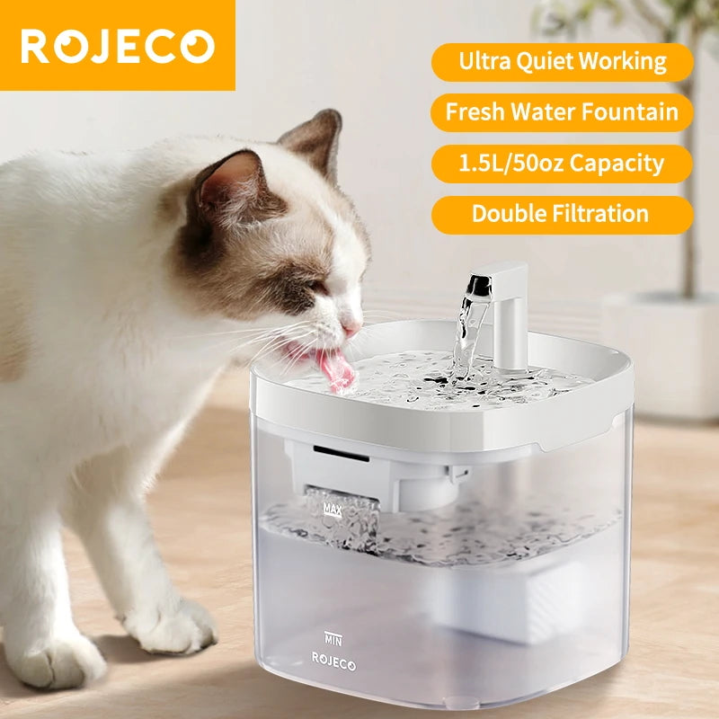 Smart Cat Water Fountain with Filter Purifier System