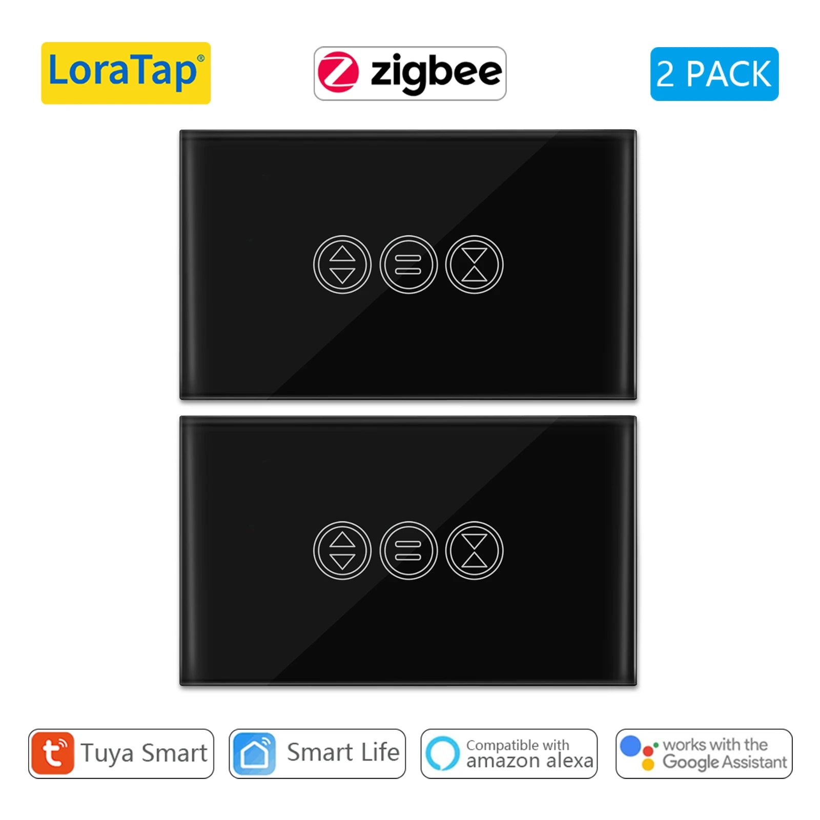 Tuya Smart Life ZigBee 3.0 Curtain Blind Switch for Roller Shutter Electric motor Google Home Alexa Echo Voice Control DIY MQTT - Home Smart Direct