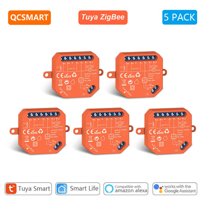 ZigBee Roller Shutter Blinds Curtain Switch Tuya Smart Life Percentage Progress Timer Voice Control Google Assistant Alexa - Home Smart Direct