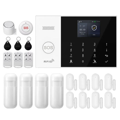 PGST 4G WiFi Smart Life Alarm Security System Kit Set Tuya Alexa Home Automation Alarm Security Protection Door Motion Detector - Home Smart Direct