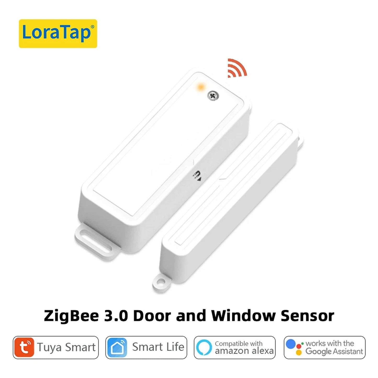 Tuya Smart Life ZigBee 3.0 Door and Window Sensor Door Open / Closed Detectors WiFi App Notification Alert Security Alarm - Home Smart Direct