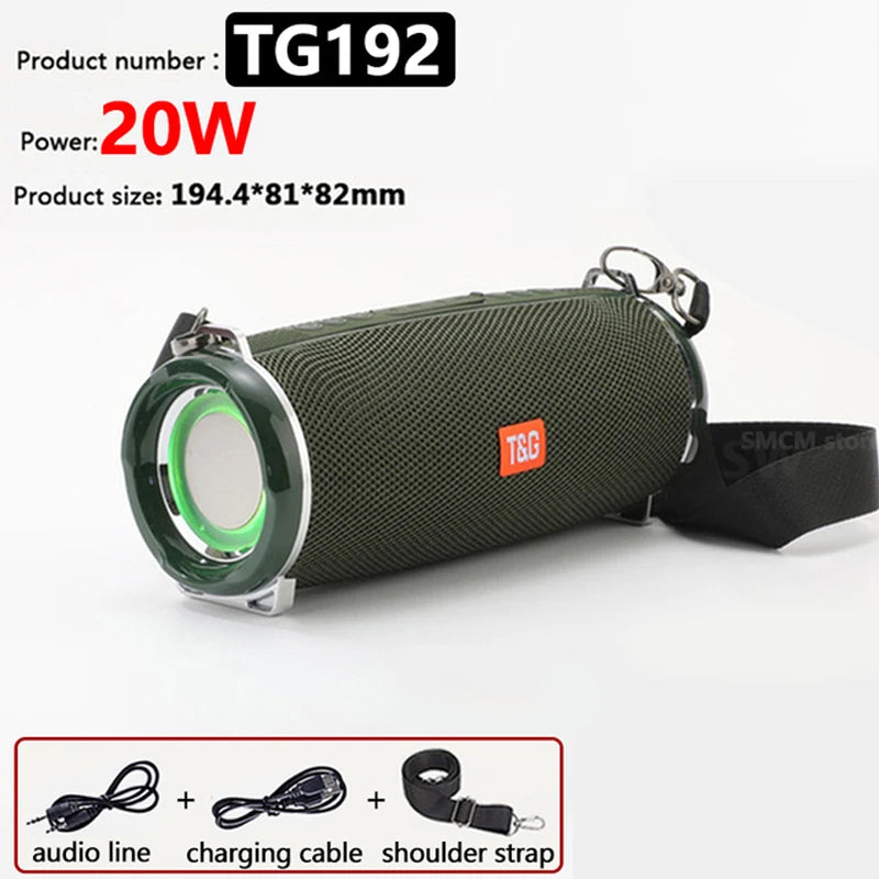Bluetooth Outdoor Waterproof Portable Speaker with Subwoofer - Home Smart Direct