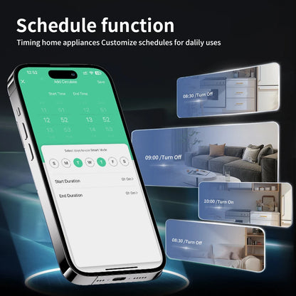Smart WiFi Zigbee Plug with Power Monitor Voice Control