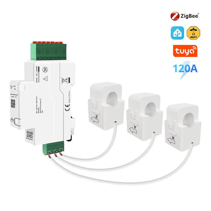 Smart Zigbee WiFi Din Rail Energy Meter with Power Monitor