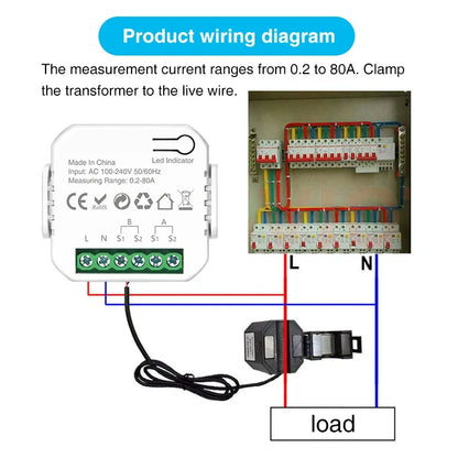 Smart WiFi Energy Meter with Solar Import Export Monitoring