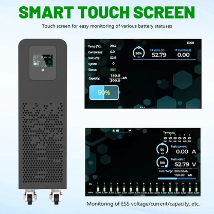 LiFePO4 Battery Pack with Bluetooth BMS for Energy Storage