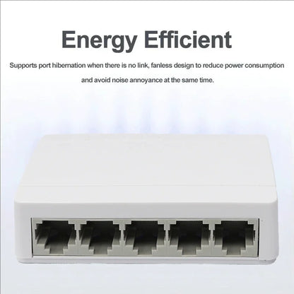 Gigabit Ethernet Desktop Network Switch for Home or Office