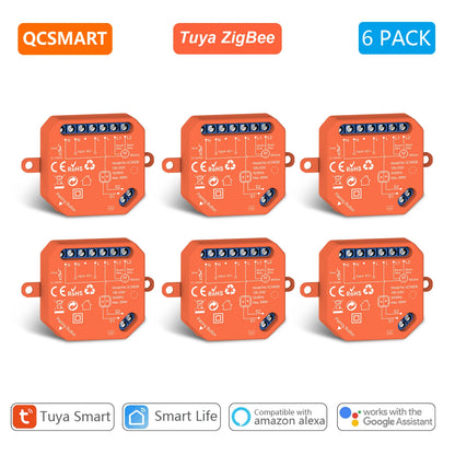 ZigBee Roller Shutter Blinds Curtain Switch Tuya Smart Life Percentage Progress Timer Voice Control Google Assistant Alexa - Home Smart Direct