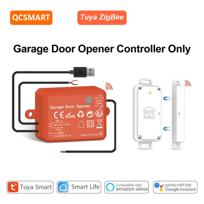 Smart ZigBee Garage Door Sensor and Controller