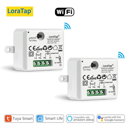 Tuya Smart Life Tiny WiFi Socket Module Light Switch, App Remote Control, Voice Control, Work with Google Home Echo Alexa - Home Smart Direct