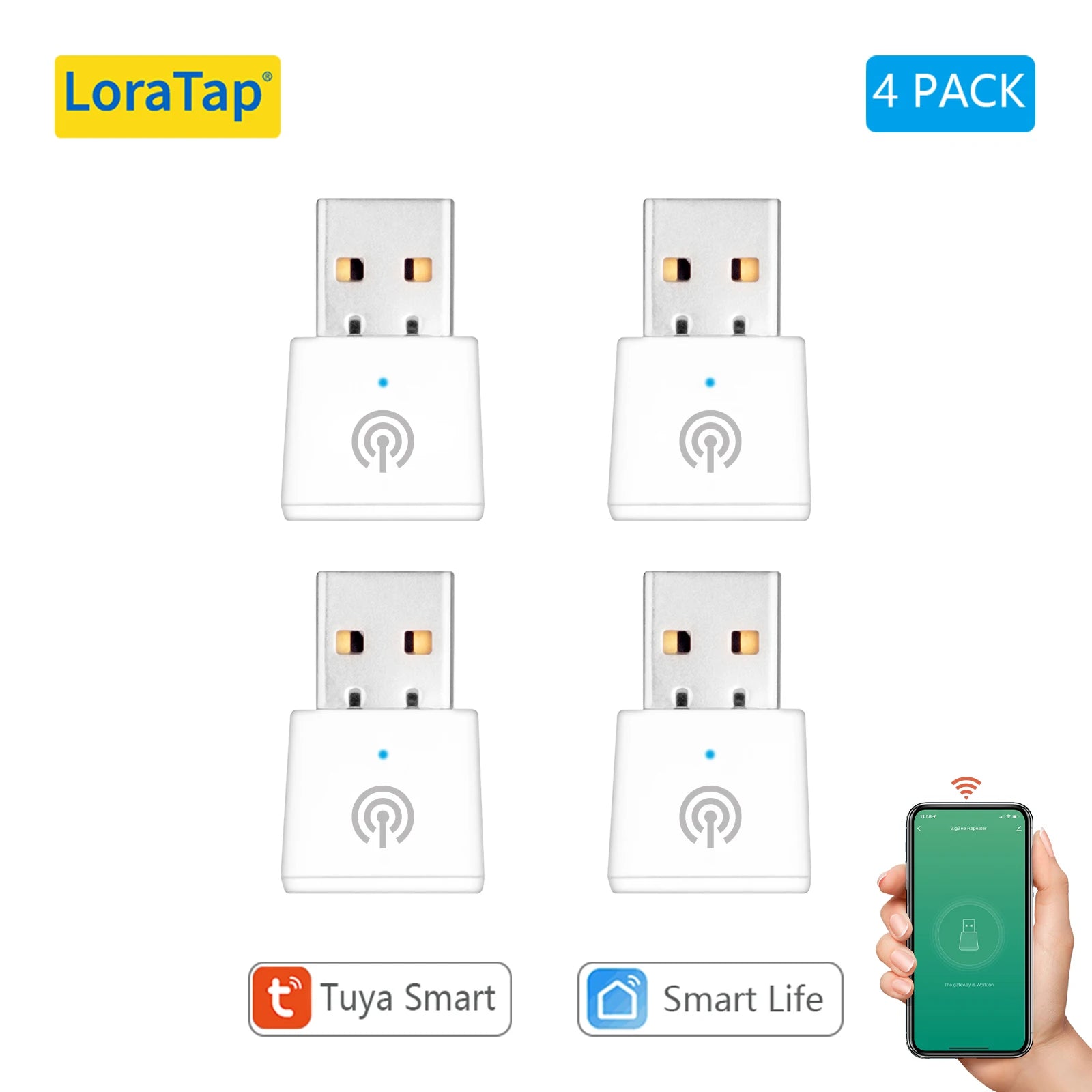 LoraTap Tuya ZigBee 3.0 Signal Repeater USB Extender for Smart Life App Devices Mesh Deconz Automation Home intelligent Scene - Home Smart Direct