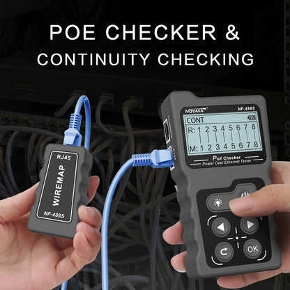 Network PoE Checker with LAN Cable Loop Testing