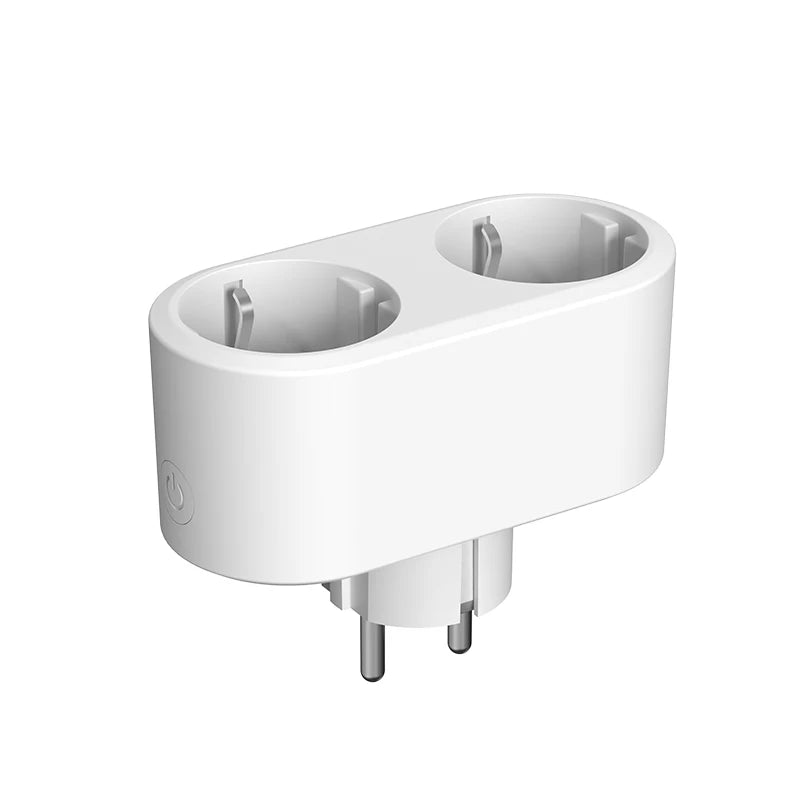 Smart Dual Plug Socket with Power Monitor and Voice Control