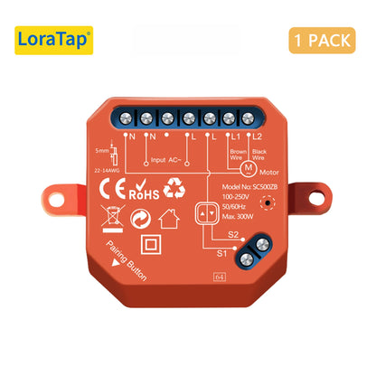 LoraTap ZigBee Shutter Switch Module For Electric Motorized Curtain Blind Tuya Smart Life Roller Alexa Google Home ZigBee2MQTT - Home Smart Direct