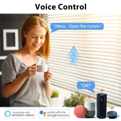 LoraTap ZigBee Curtains Roller Shutters Blinds Switch Control Connected Motor Google Home Alexa Electric Window Tuya Smart Life - Home Smart Direct