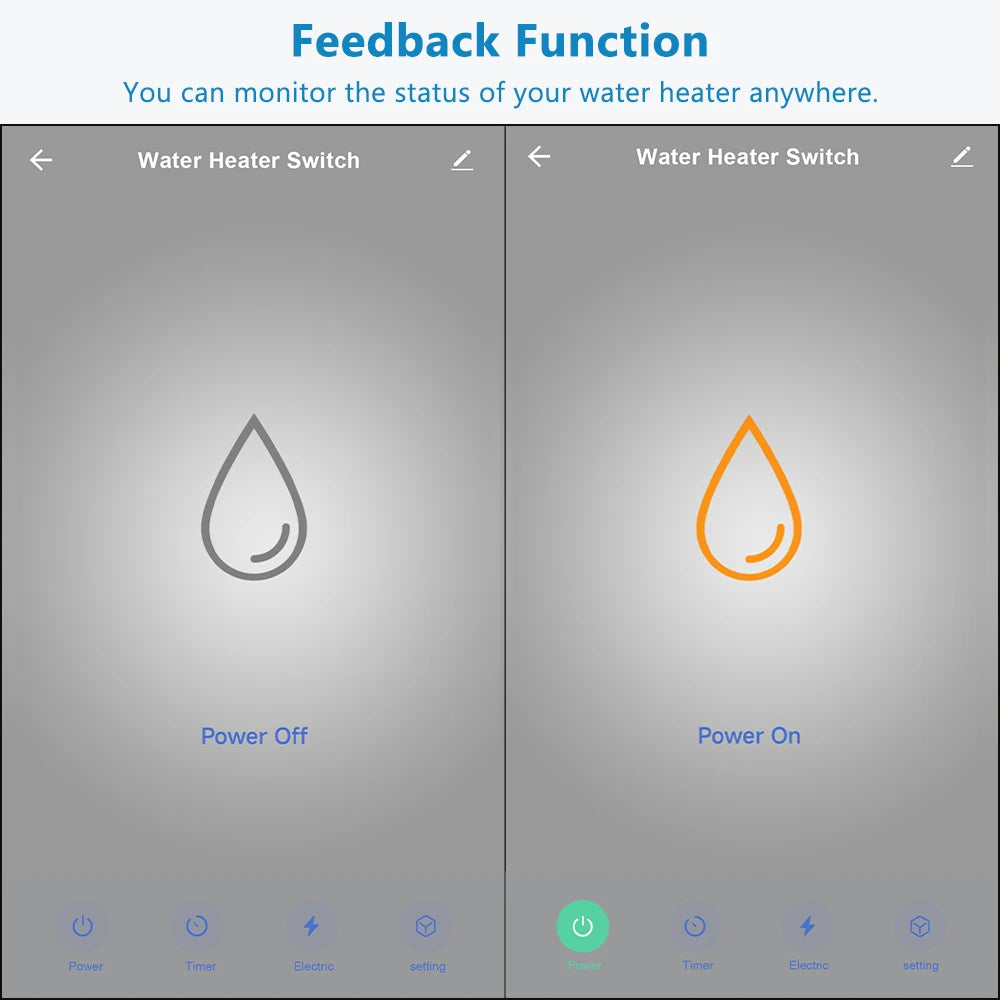 Smart WiFi Boiler Water Heater Switch with App Timer
