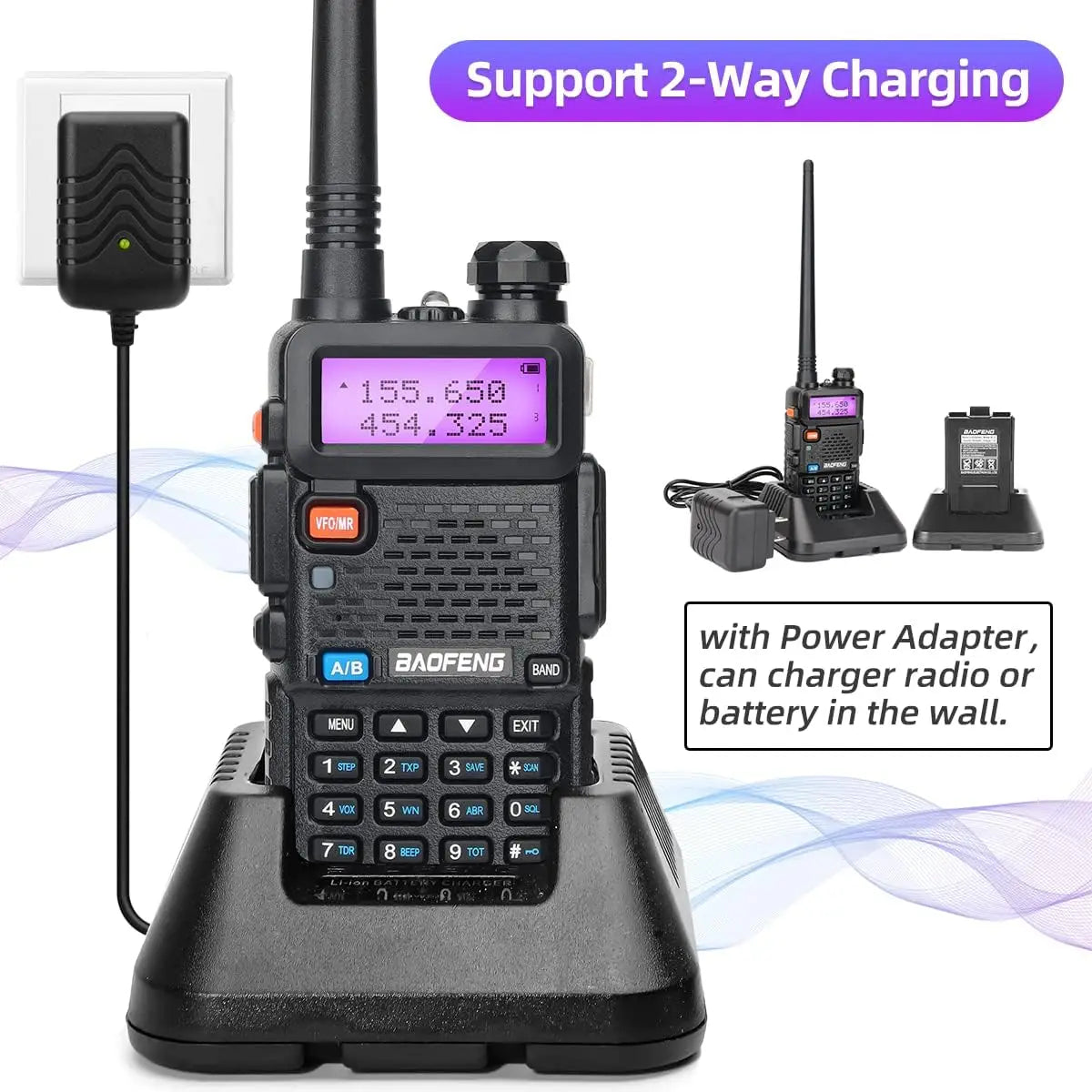 Dual Band Long Range Walkie Talkie with Powerful Output