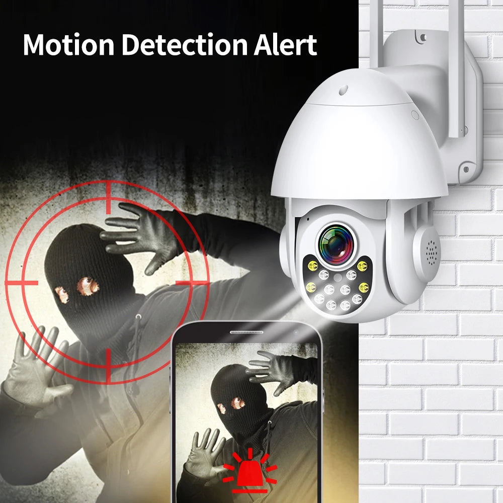 PGST 2MP 1080P IP WiFi PTZ Tuya Security Camera Outdoor Surveillance Camera CCTV Smart Life Waterproof 2-Way Audio Night Vision - Home Smart Direct