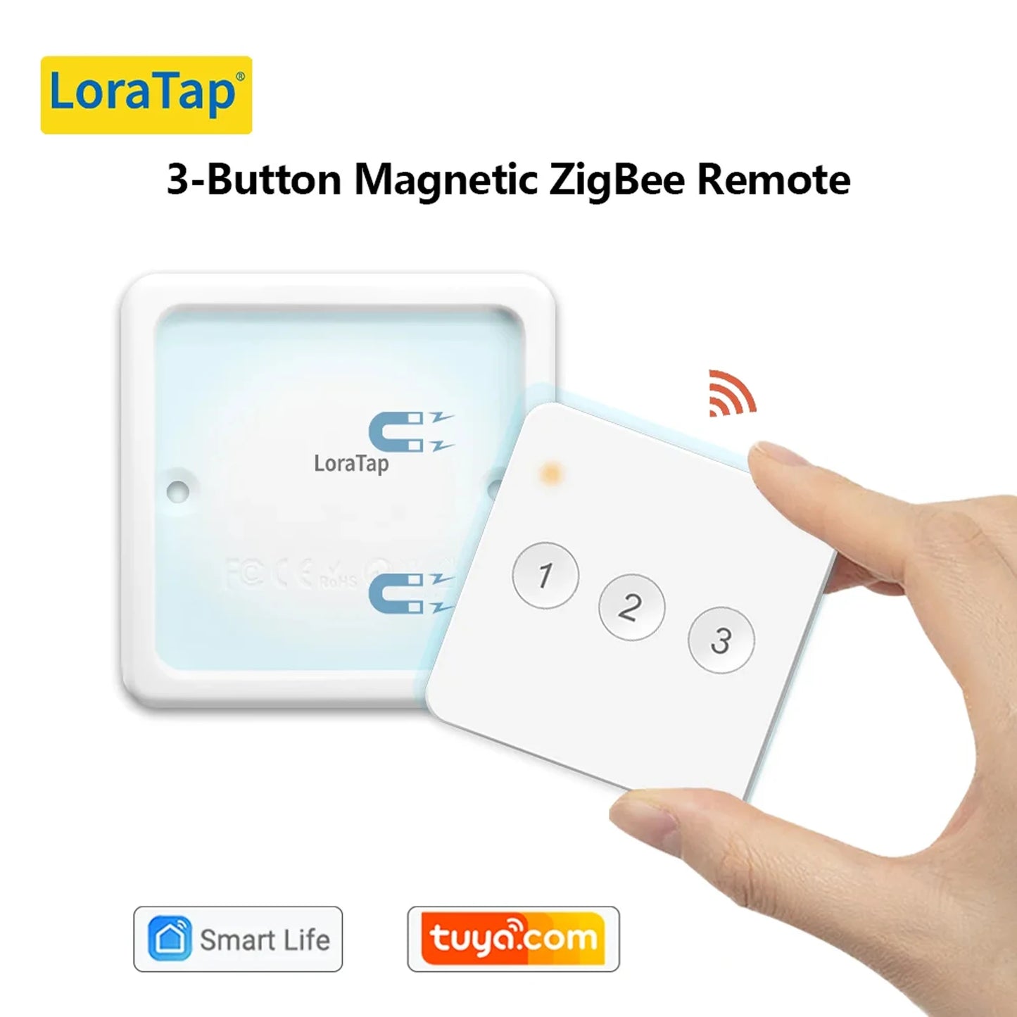 Tuya ZigBee 3.0 Wireless 3 Gang Remote Control Scene Switch Support Smart Life Home Assistant ZigBee2MQTT Automation DIY - Home Smart Direct