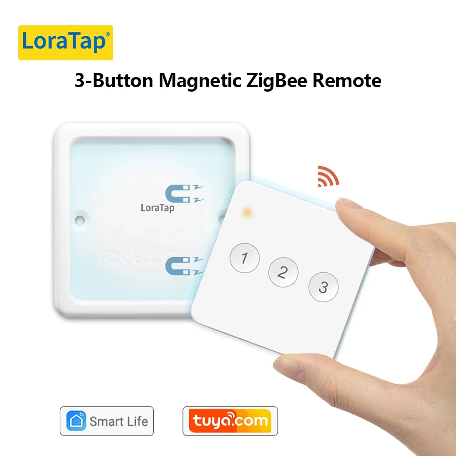 Tuya ZigBee 3.0 Wireless 3 Gang Remote Control Scene Switch Support Smart Life Home Assistant ZigBee2MQTT Automation DIY - Home Smart Direct