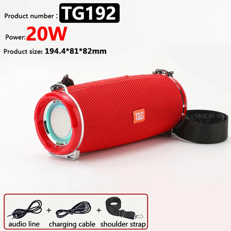 Bluetooth Outdoor Waterproof Portable Speaker with Subwoofer - Home Smart Direct