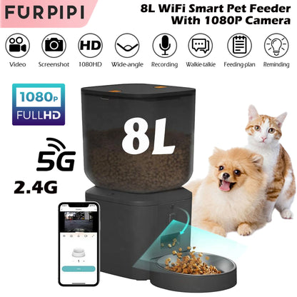 Automatic Cat Feeder with Camera and WiFi App Control