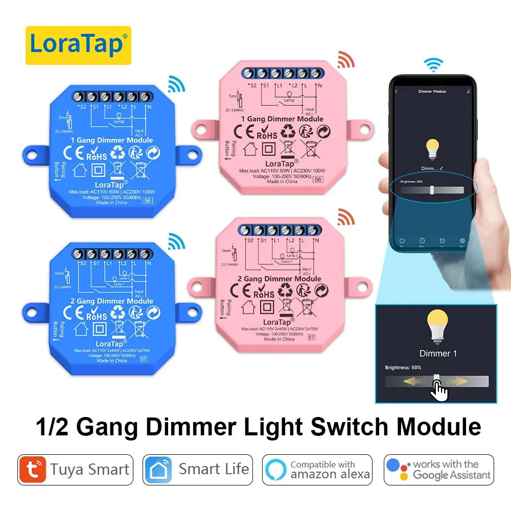 Smart Dimming Light Switch Relay with WiFi and ZigBee