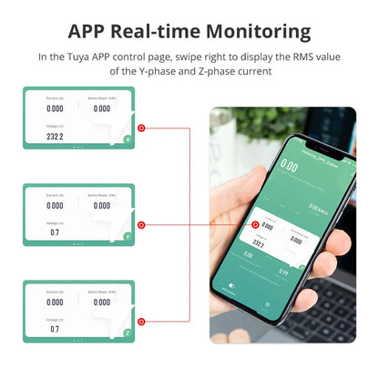 Smart Zigbee WiFi Energy Meter with Real-Time Monitoring