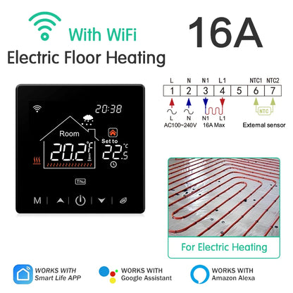 Smart Thermostat WiFi Controller for Heating and Boiler